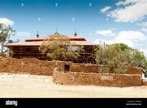 View Of The 10th Century Abuna Aregawi Church At Debre Damo Monastery