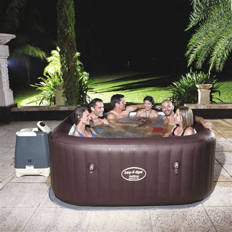 Gigantic Lay Z Spa Maldives Heated Hot Tub Spa Massage Built In Led 8 Hydro Jets 140