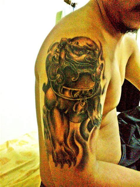 Buddhism & asian lion tattoos. 165 best images about Tats on Pinterest | Lion tattoo, A ...