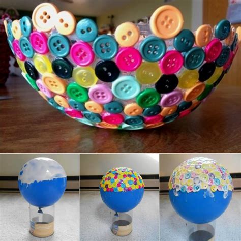Diy Ideas Balloon Bowl Diy Yarn Bowls Craf5