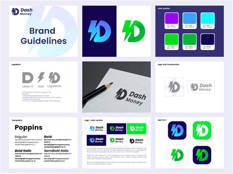 Dash Money Fintech Brand Guidelines By Fahim Khan Logo Designer On