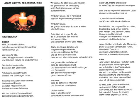 Gebet in Zeiten der Corona-Krise | St. Clemens Kaldenkirchen und St