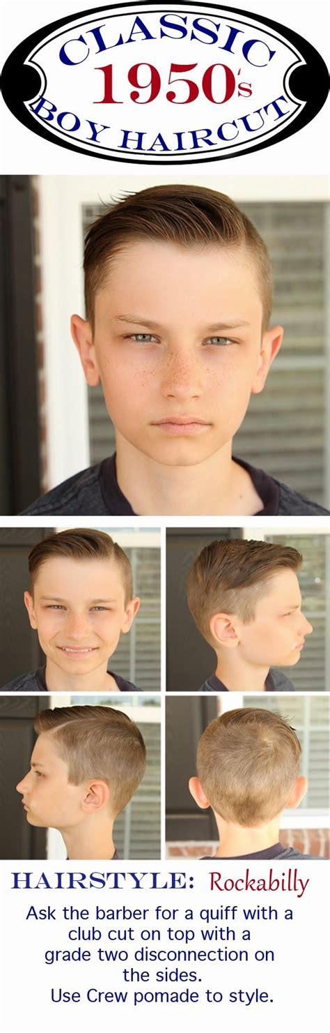 Modern Vintage 1950s Boys Hairstyle And Instructions On How To