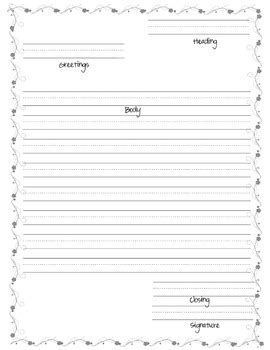 Printable pdf writing paper templates in multiple different line sizes. Primary Friendly Letter Template by Wishinguponastar | TpT