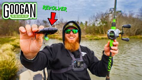 New Googan Squad Revolver Catches Big Bass Pond Fishing Youtube