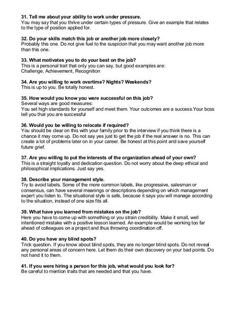 50 Common Interview Questions And Answers Interview Questions And