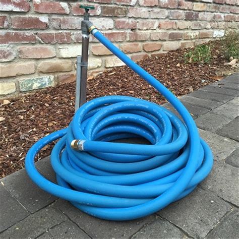 X Continental Blue Rubber Water Hose With SwivTech Swivel