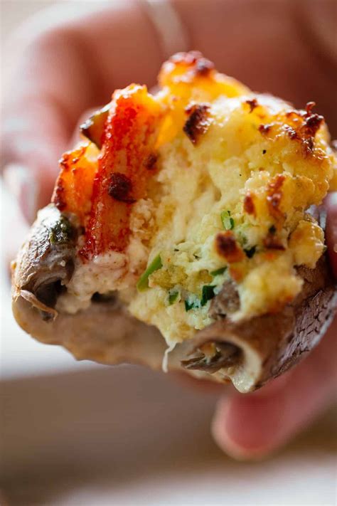 Makes a great appetizer for game days, special gatherings, parties or as snacks on family movie nights. The best Crab Stuffed Mushrooms with mayonnaise, cream ...