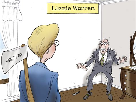 Elizabeth Warren Political Cartoons America 2020