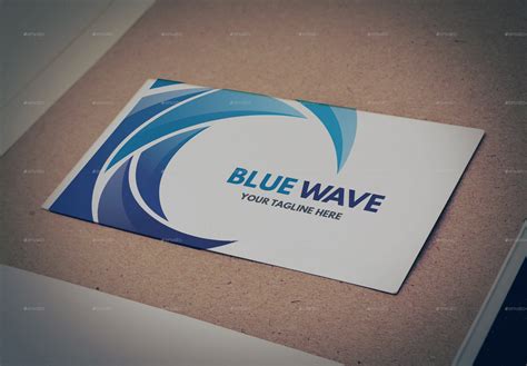 Blue Wave Logo Template By Mollusca Graphicriver
