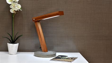 Diy Led Desk Lamp With Concrete Base Youtube