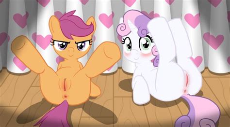 125357 Pussy Blushing Foalcon Sweetie Belle Fart Pose Anus Scootaloo