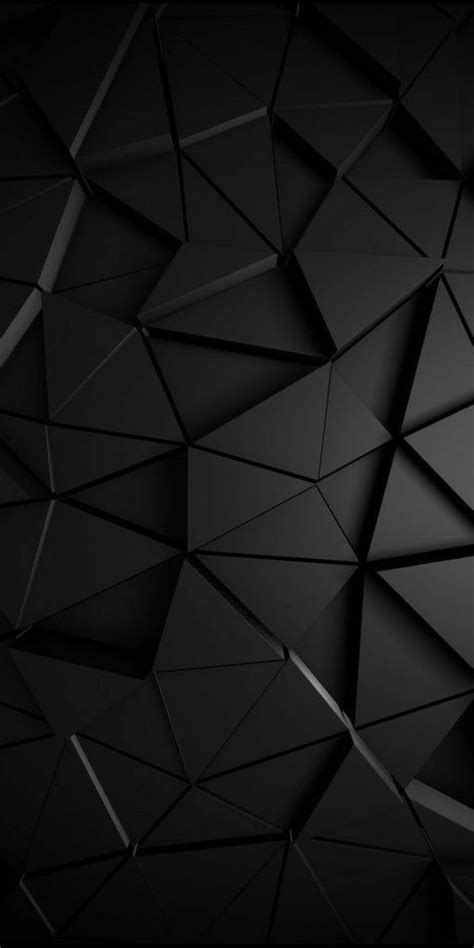 Download Samsung Black Geometric Shapes Wallpaper