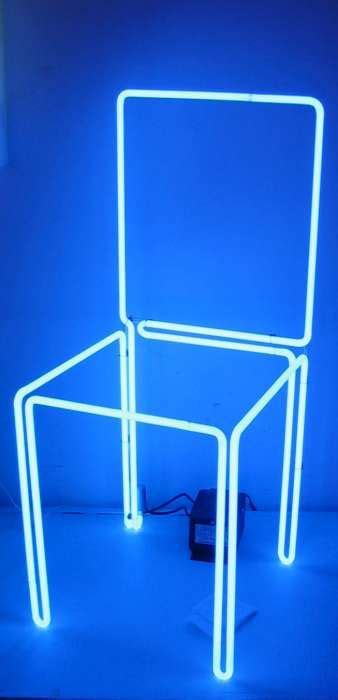 Let There Be Neon 3 D Neon Chair C 1978 Contemporary Art Chair