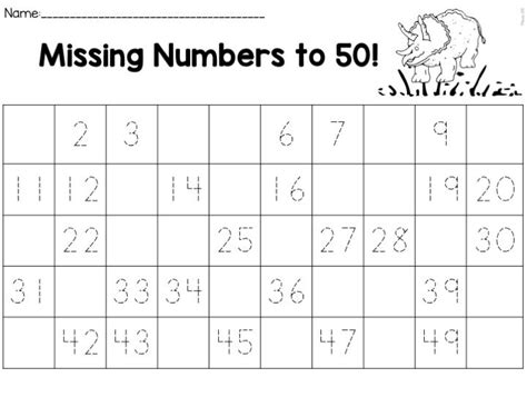 Tracing Numbers 1 50 Worksheets Pdf - Thekidsworksheet