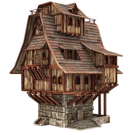 Pin By Highlander26rus On 3d Fantasy House Medieval Houses House