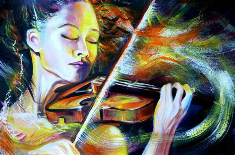 Vanessa Maepower Of Music Painting By Anna Duyunova