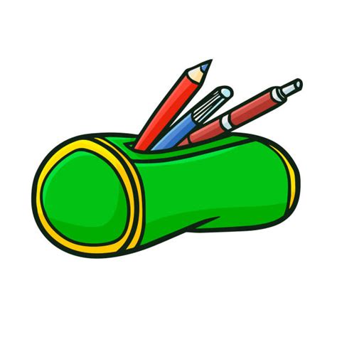 Best Cute Pencil Case Illustrations Royalty Free Vector