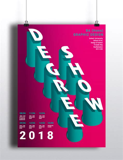 Degree Show Poster And Invitation On Behance
