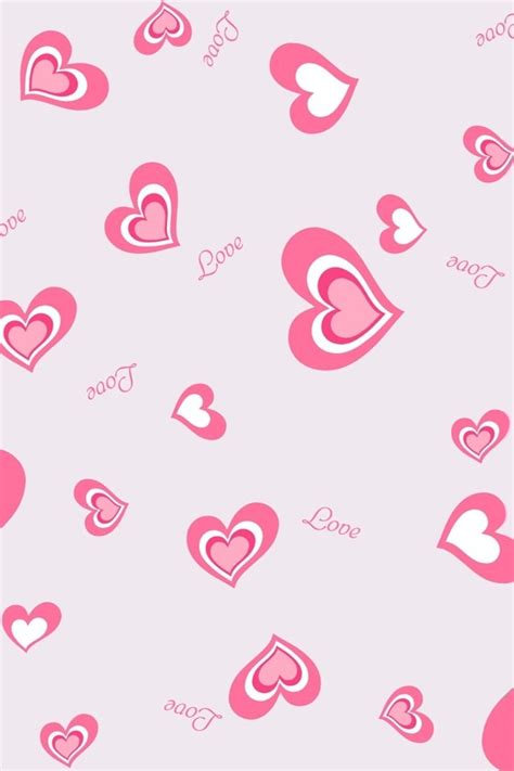 Pink Love Heart Backgrounds Wallpapersafari