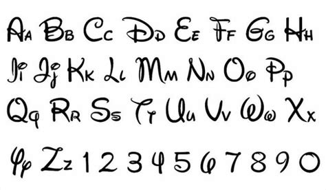 Disney Alfabet Disney Alphabet Disney Letters Lettering Alphabet