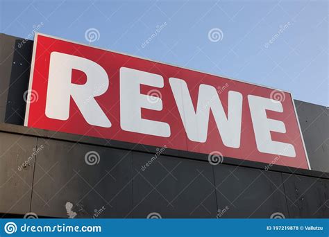 Rewe Supermarket Sign In Berlin Editorial Stock Photo Image Of
