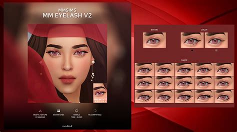 Eyelash Maxis Match V2 By Mmsims Українське Sims комюніті