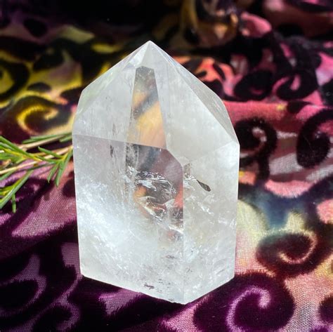 Clear Quartz Crystal Point 116 Grams Healing Stone Receive Etsy