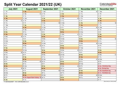 Split Year 2021 Calendar 2022 Printable 2021 Wallet Calendar