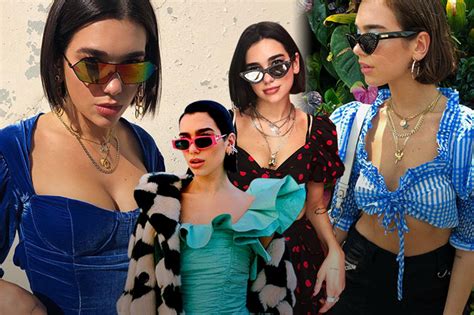 英國歌手dua Lipael 高達8種最酷太陽眼鏡配戴法