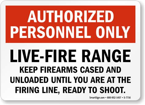Gun Safety Signs Gun Safety At Shooting Ranges