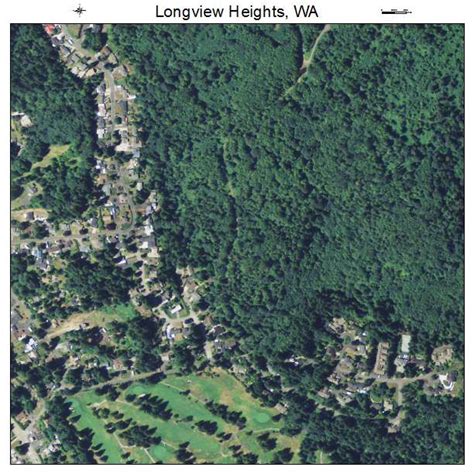 Aerial Photography Map Of Longview Heights Wa Washington