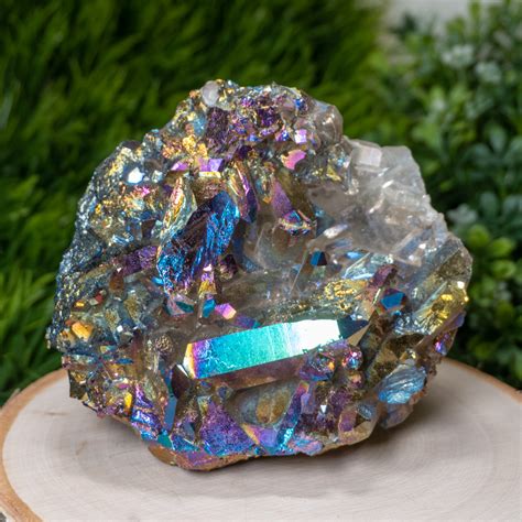 Its chemical behaviour shows many similarities with that or silica and zirconium, as an element belonging to the first transition. Titanium Quartz Cluster #1 - The Crystal Council