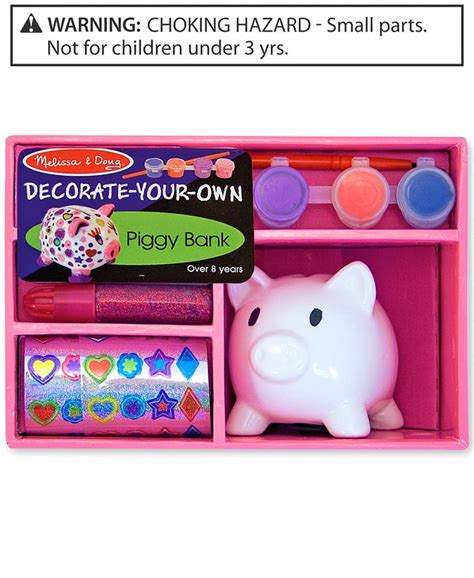 Melissa And Doug Kids Toys Decorate Your Own Piggy Bank Macys