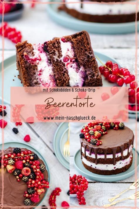 Beerentorte mit Schokoböden | Rezept | Beerentorte, Beeren torte, Kuchen und torten rezepte