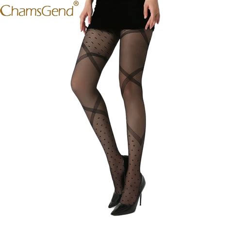 buy newly design sexy women tights over knee sheer black temptation sheer