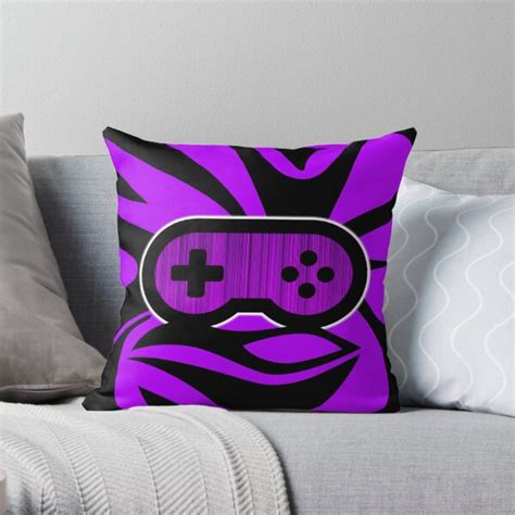 Purple Gamer Throw Pillow For Sale By Umeimages Redbubble