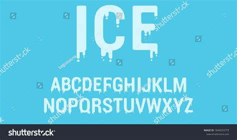 Melting Ice Font