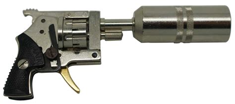 Miniature 2mm Xythos Emergency Toy Pin Fire Cap Gun Revolver W Signal