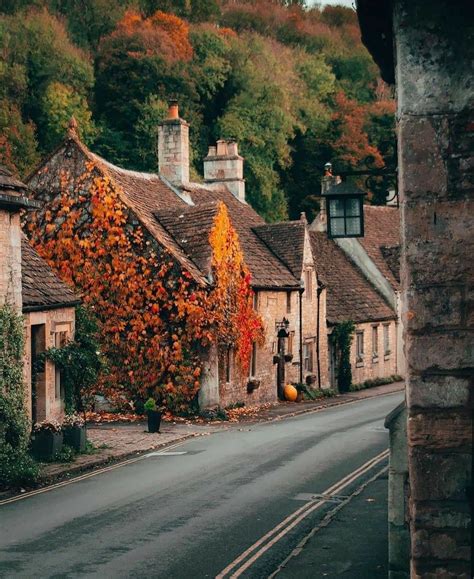 Street View Views Road Structures Scenes Autumnal Houses Homes