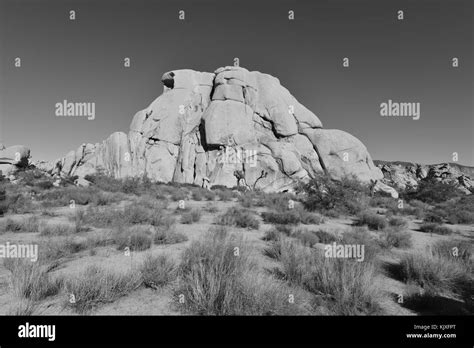 A Rocky Landscape At The Joshua Tree National Park Stock Photo Alamy