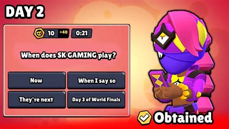 Brawl Stars World Finals Day 2 Prediction Questions And Rewards Youtube