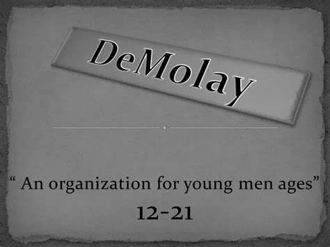 Ppt Demolay Powerpoint Presentation Free Download Id2260848