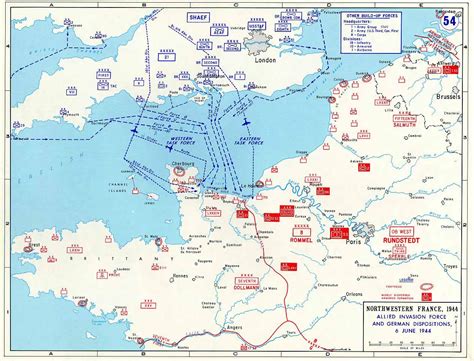 Map Of The Allied Landings In Normandy