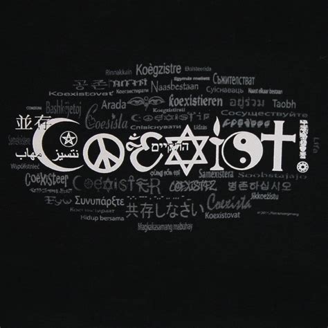 Coexist Languages Unisex T Shirt