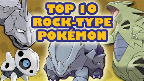 Top 10 Rock Type Pokémon Youtube