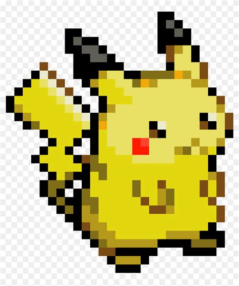 Pikachu Pokémon Yellow Image Pixel Pikachu Pixel Art Hd Png Download