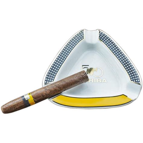 Genaositun Cigar Ashtray Triangle Montecristo Large Rest Unbreakable Outdoor Cigars Ashtray
