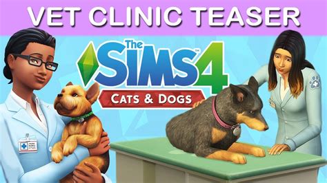 The Sims 4 Cats And Dogs Vet Clinic Gameplay Teaser Youtube