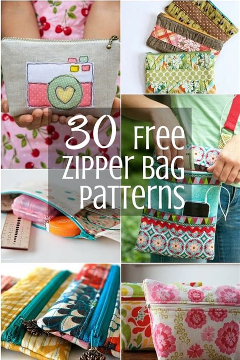 30 Free Zipper Bag Patterns New Craft Works
